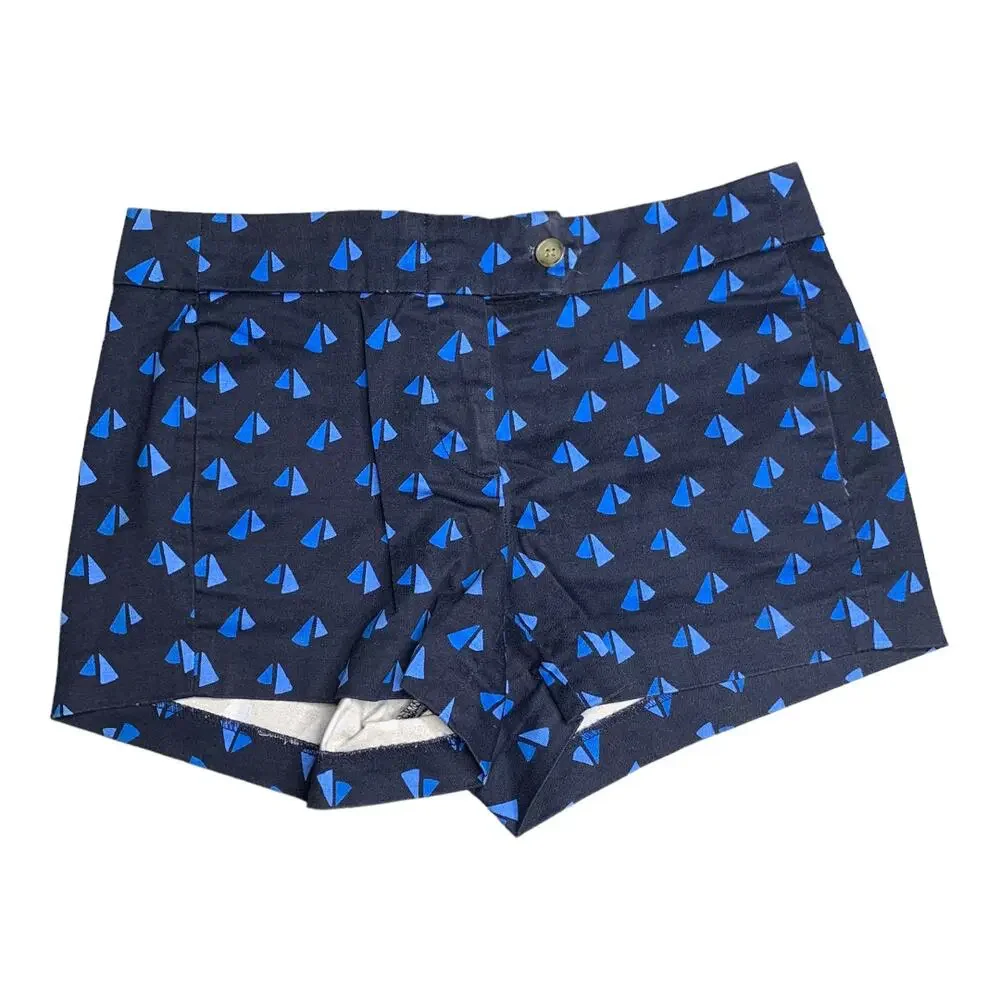 J. Crew geometric pattern shorts stretch size 2